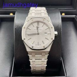 Minimalist AP Wrist Watch Royal Oak Series Watch Womens 33mm Diameter Quartz Movement Precision Steel Platinum Leisure Luxury Watch