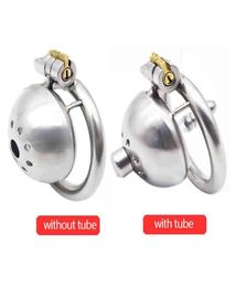 NXY Sex devices 304 stainless steel male device super small short penis cage hidden lock ring sex toy 11265884570