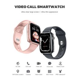 Watches HW13 Children's 4G Smart Watch SOS GPS Location Tracker SIM Card Video Call Camera Flashlight Waterproof Kids Smart Watches