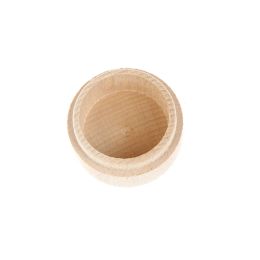 Wood Round Storage Boxes Ring Box Vintage Wooden Craft Jewellery Box Case Organiser Accessories