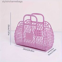 Other Bags Toiletry Kits Portable Plastic Storage Basket Beach Bag Simple Travel Storage Bag