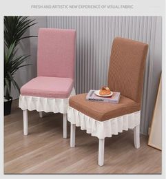 Chair Covers Household Cover Nordic Style Universal El Colour Matching Backrest Integrated Dining Table