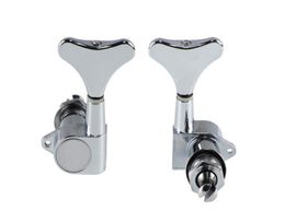 High Quality Electric Bass Sealed Knob Locking Tuning Pegs Tuner Machine Head for Bass Chrome5833692