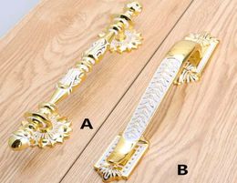 128mm europen modern fashion deluxe furniture handles golden drawer cabinet s knobs 5" white dresser door handle9986027