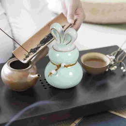 Storage Bottles Ceramic Tea Supply Candy Jar Canister For Bags Small Sugar With Lid Decorative Jars Lids