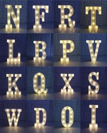 26 Letters and 09 numbers White LED Night Light Marquee Sign Alphabet Lamp Bedroom Wall Hanging Decor D406129626