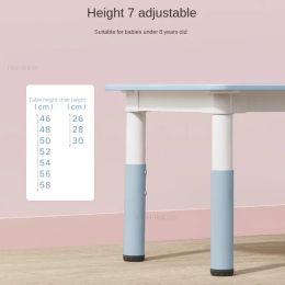 Children's Table and Chair Set Can Be Graffiti Children Furniture Kindergarten Study Drawing Desk Baby Toy Game Lifting Table U