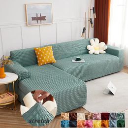 Chair Covers 1/2/3/4 Seater Elastic All Inclusive Sofa Soild Colour Slipcover Stretch Anti Pet Scratch Couch Cover Season