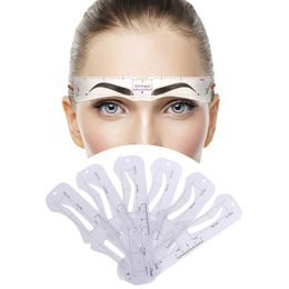 Fixable Eyebrow Stencil Grooming Shaper Template Reusable Stickers Make Up Tools For Eye Brow Stamp Cosmetic Eye Makeup Template