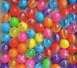 100PCSLOT Diameter32mm Empty Plastic Toy Capsule Egg shell Ball For Vending Machine Mixed Color5111148