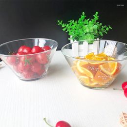 Bowls Japanese Letter French Glass Bowl Small Fresh Household Large Salad Tableware Fruit Hat