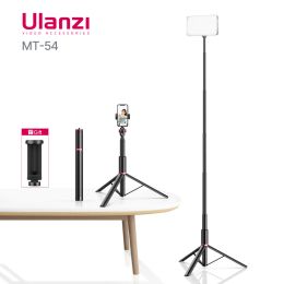 VIJIM ULANZI MT-54 Metal Extend Tripod Light Stand Photography Light Bracket With Phone Holder for Phone LED Video Light Lamp