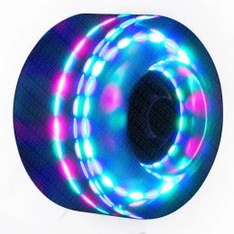 8Pcs Light Up Roller Skate Wheels 82A Luminous Skate Wheels With Bearings For Indoor Outdoor Double Row Skateboard