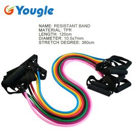 YOUGLE Yoga Tube Band Strength Resistance Band Sets For Workout Fitness