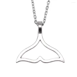 Pendant Necklaces 1pcs Whale Tail Neck Necklace Materials Jewelry For Men Crafts Chain Length 43 5cm
