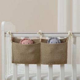 New Portable Baby Crib Storage Bag Multifunctional Newborn Bed Headboard Organizer For Kids Baby Bedding Diaper Bag