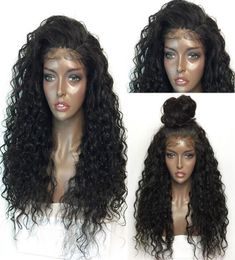 Deep Part 150 Curly Human Hair Wig 136 Lace Front Human Hair Wigs Pre Plucked Wet and Wavy Bob Wig Peruvian Remy Hair7696750