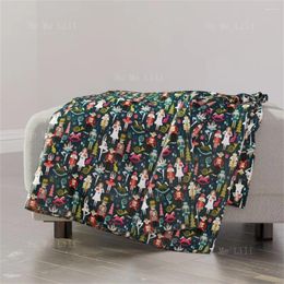 Blankets Green Nutcracker Ballet Flannel Suitable For All Seasons Blanket