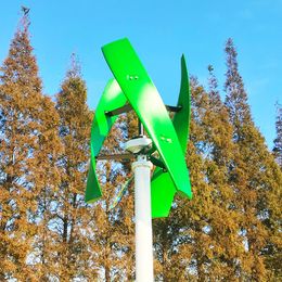 FLTXNY 10KW Vertical Axis Wind Turbine Generator 10000W 12V 24V 48V Low Speed Free Energy Windmill For Home