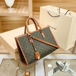 Leather Handbag Designer Sells New Women's Bags at 50% Discount Arc De Tote Bag for Womens New Summer Large Capacity Handheld One Shoulder Crossbody