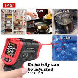 TASI 880/680/480/380 Degrees Celsius Colourful Display High Temperature Infrared Laser Thermometer