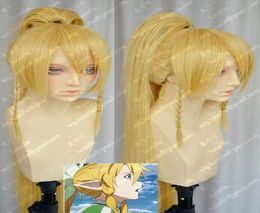 Sword Art Online LeafaKirigaya Suguha Cosplay Wig With100CM Long Ponytail Wig8295538