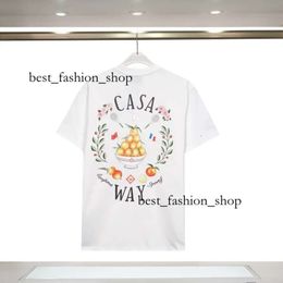 Mens Designer T Shirts Casablanca T Shirt Fashion Men Casual T-Shirts Street Mens T Shirts Tennis Club Shorts Sleeve Casa Blanca Shirts Luxury Shirts Us Size 610
