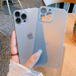 Ultra-Thin Matte Soft Transparent Case For iPhone 15 14 13 12 11 Pro Max X XS Max XR 7 8 Plus SE Mini TPU Slim Cooling Cover