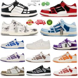 Sapatos de grife sapatos de moda Skelet Bones Runner Top Low Skel Skeleton Men Men Men Luxury azul vermelho branco preto verde cinza original 35-46 24