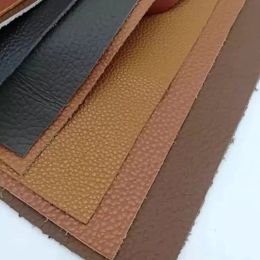 Dark Brown, Black, White Leather Material DIY Hand Leathercraft Frst Layer Cowhide Leather Genuine Leather Wallet Accessories