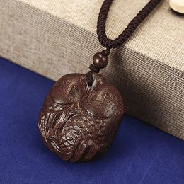 Pendant Necklaces 2023 Boho Jewellery Ethnic Style Long Hand Made Bead Wood Elephant Necklace For Women Price Decent Wholesal Dhgarden Dhw9G