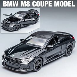 1 32 M8 IM Supercar Alloy Model Car Toy Diecasts Metal Casting Sound and Light Car Toys For Children Vehicle 240408