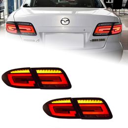 Car Tail Lamp for Mazda 6 LED Tail Light 20 03-20 15 Taillight Running Lights Turn Signal Brake Reversing Light