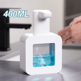 New Automatic Soap Dispenser Cute Pet Contact Free Hand Sanitizer USB Charging 400ml Liquid Dispensers Wash Handtizer Personal