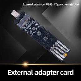 Enclosure M.2 To USB 3.1 SSD Adapter 4TB NVMe To Type C Adapter NVME To USB 3.1 Converter Card Support for Almost M.2(NGFF) NVMe/SATA SSD