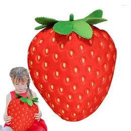 Pillow Strawberry Stuffed Animal Shaped Plush Pillows Fruit Doll Toy Resilient And Soft For Girl's Room Car