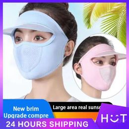 Berets Sun Protection Adjustable Female Anti-ultraviolet For Riding Lens Mask Dust-proof Men's Caps Detachable