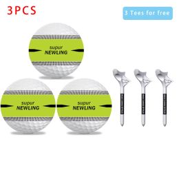 Golf Ball Long Distance Three Layer Ball For Professional Golf Balls Set Golf Accessories Sport Putting Practise Ball