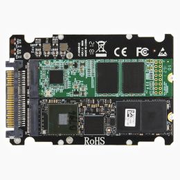 M.2 SSD to U.2 Adapter 2 in 1 M.2 NVMe SATA-Bus NGFF SSD to PCI-e U.2 SFF-8639 PCIe M2 Adapter Converter for Desktop Computer PC