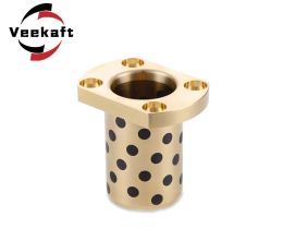 1PCS MPTNZ inside diameter 16,20,25mm brass sleeves graphite cover trimming flange four holes composite bushing bearings