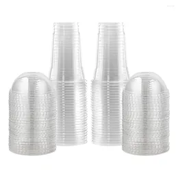 Disposable Cups Straws 50 Pcs Paper Cup Drink Supply Clear Plastic Portable Bottle Transparent Juice