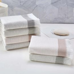 Towel Multifunctional Household Striped Cotton Bathroom Absorbent Thickened Jacquard Comfortable Skin-friendly Tassel Face