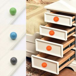 Candy Colour Ball Handle Ceramics Furniture Knob Cupboard Pulls Drawer Knobs Kitchen Cabinet Handles Colourful Handles Hardware