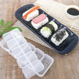 5 Rolls Sushi Maker Rice Ball Mould Japanese Nigiri Sushi Moulds Non-stick Pressure Storage Box DIY Kitchen Lunch Box Lunch Tool