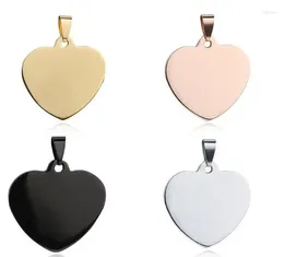 Dog Tag Heart Shaped Pet Pendant Charm Name Address Tags Engraved Jewelry Accessories 2 Sizes Wholesale