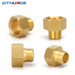 Male to Female Thread Brass Pipe Connectors Brass Coupler Adapters Threadeds Fitting 1/8" 1/4" 3/8" 1/2"