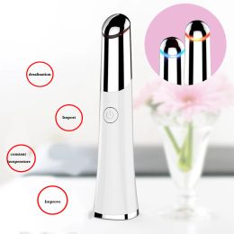 LSHOW Beauty Electric Heated Sonic Eye Massager Wand Rechargeable Face Massager Roller Wand Eliminating Wrink Eye Care Machine
