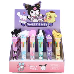 Cute Family 10-color ballpoint pen High appearance level girl hand ledger pen ins multi-color Gift Pen Student Stationery 0.7