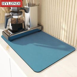 Carpets Dinnerware Rug Area Tableware Bottle Drain Pad Rubber Placemat Non Slip Drainer Mat Dish Super Absorpt Drying Mats