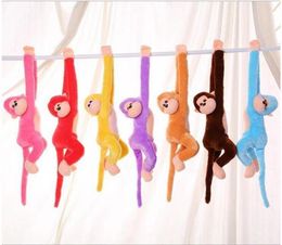 216inch 55cm Kids Soft Animal Monekys Plush Toys Cute Colourful Long Arm Monkey Stuffed Animal Doll Gifts New4709498
